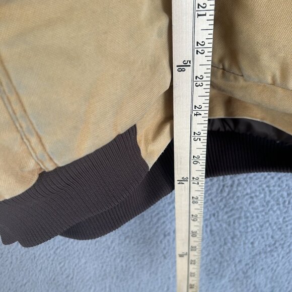 William Bay Work Jacket SIze XL 2XL Chore Hooded Brown Canvas Coat Lined Outdoor - Picture 5 of 7